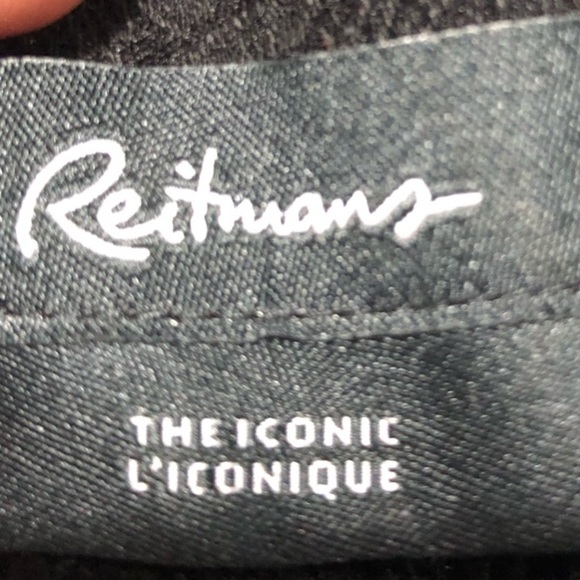 Reitman’s Black Textured Trousers . Size 10 regular- dressy straight leg pants - Picture 7 of 8